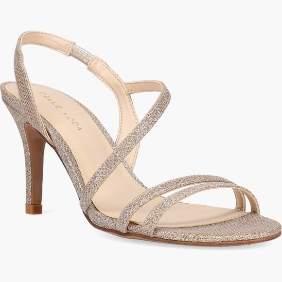 Rooni Slingback Sandal in Gold Nude Size 8.5 Fits Like Size 8 by Pelle Moda - Picture 1 of 9
